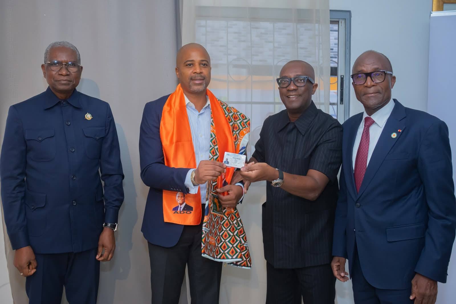 ADHÉSION AU RHDP : DEUX CADRES DU PDCI RALLIENT LE PARTI PRÉSIDENTIEL