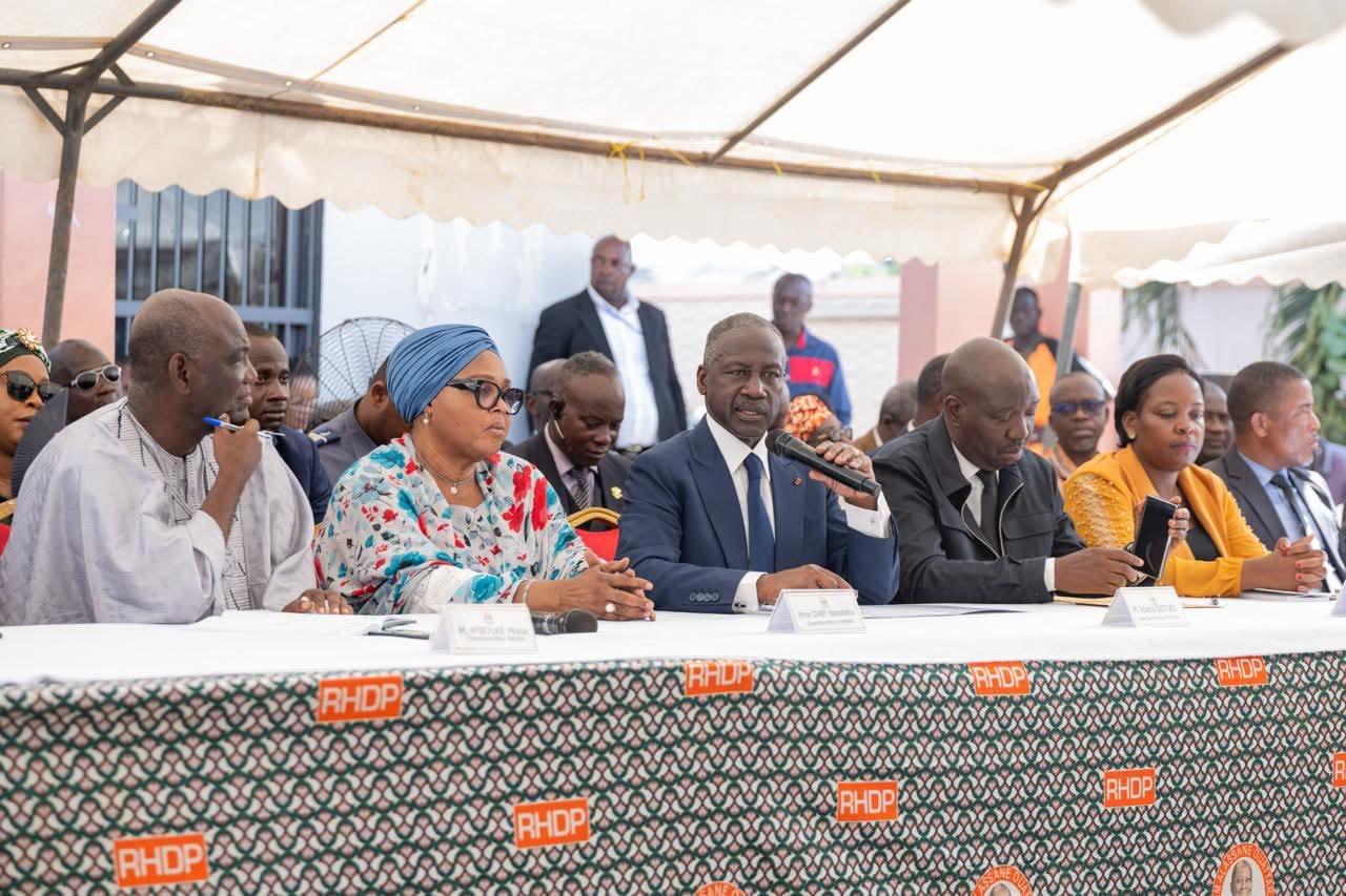 RHDP YOPOUGON : ADAMA BICTOGO APPELLE À PLUS DE COHÉSION ET D’ENGAGEMENT POUR LES MILITANTS