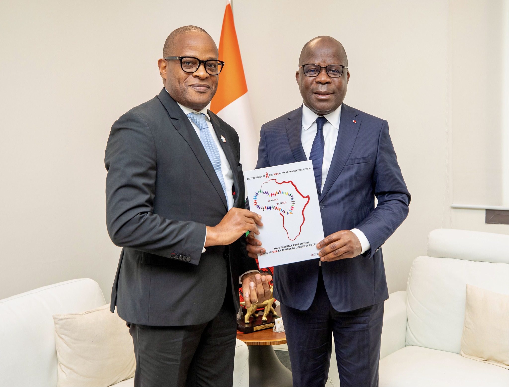 SANTÉ PUBLIQUE : PIERRE N’GOU DIMBA RENFORCE LA COOPÉRATION AVEC L’ONUSIDA POUR ACCÉLÉRER LA LUTTE CONTRE LE VIH/SIDA