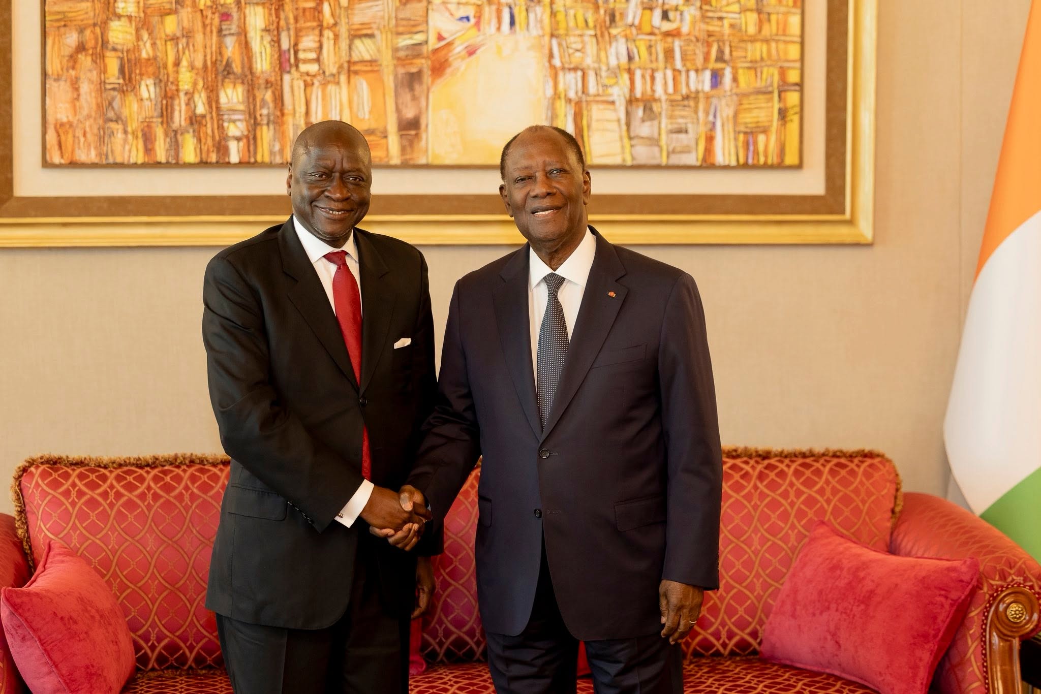 RENFORCEMENT DU PARTENARIAT CI–BANQUE MONDIALE : ALASSANE OUATTARA ET OUSMANE DIAGANA ÉCHANGENT SUR LE PND 2026-2030