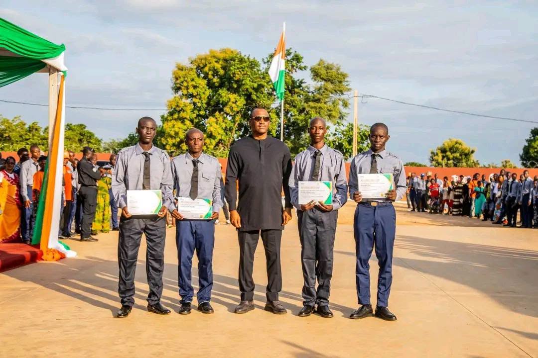 KORHOGO : 500 JEUNES VOLONTAIRES PRÊTS À SERVIR LA NATION APRÈS LEUR FORMATION AU CENTRE DE SERVICE CIVIQUE