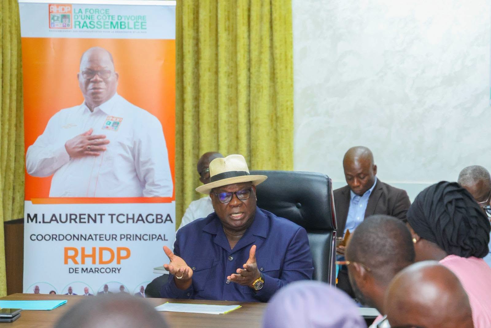 RHDP MARCORY : LAURENT TCHAGBA DRESSE LE BILAN ET FIXE LE CAP POUR LA SUITE