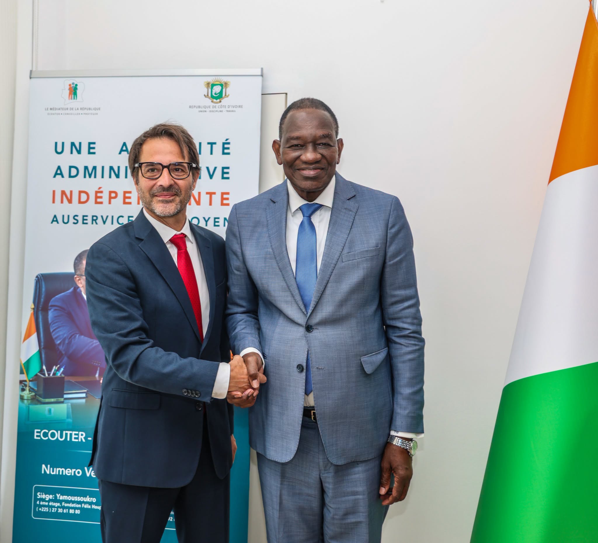 GRANDE MÉDIATURE : GAOUSSOU TOURÉ ET DOMINIQUE FAVRE RÉAFFIRMENT LEUR ENGAGEMENT POUR LA PAIX
