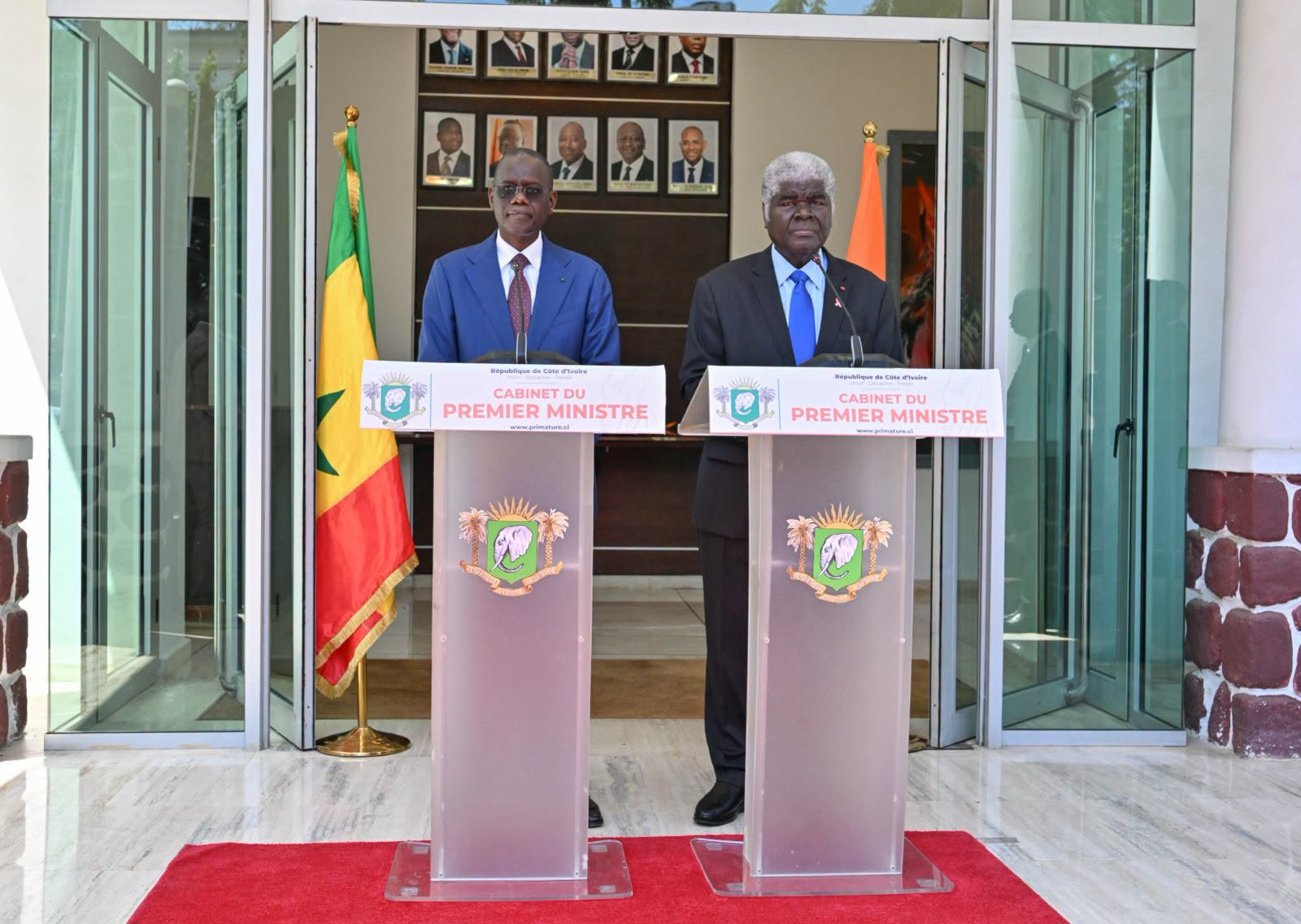 COOPÉRATION CÔTE D’IVOIRE–SÉNÉGAL : BEUGRÉ MAMBÉ ET AHMADOU ALHAMINOU LO MISENT SUR L’ÉCONOMIE, LA SÉCURITÉ ET L’INTÉGRATION RÉGIONALE