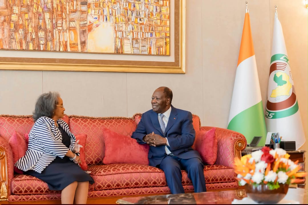 COOPÉRATION RÉGIONALE : ALASSANE OUATTARA ÉCHANGE AVEC SAHLE-WORK ZEWDE SUR L’AVENIR DE L’UNOWAS