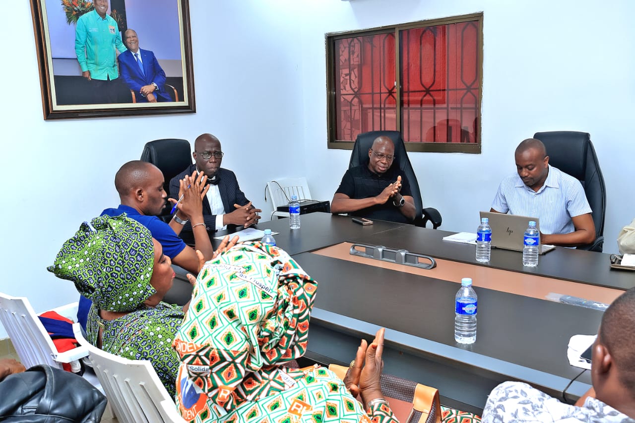 RHDP COCODY : BAMBA YACOUBA PRÉSENTE LE BUREAU DÉPARTEMENTAL DES II PLATEAUX À LA COORDINATION COMMUNALE